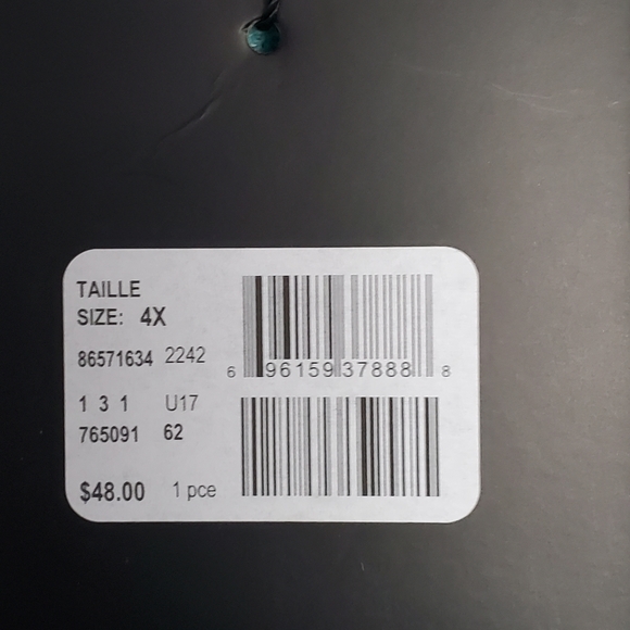 Lace top, seafoam colour, plus size, NWT - Picture 5 of 5